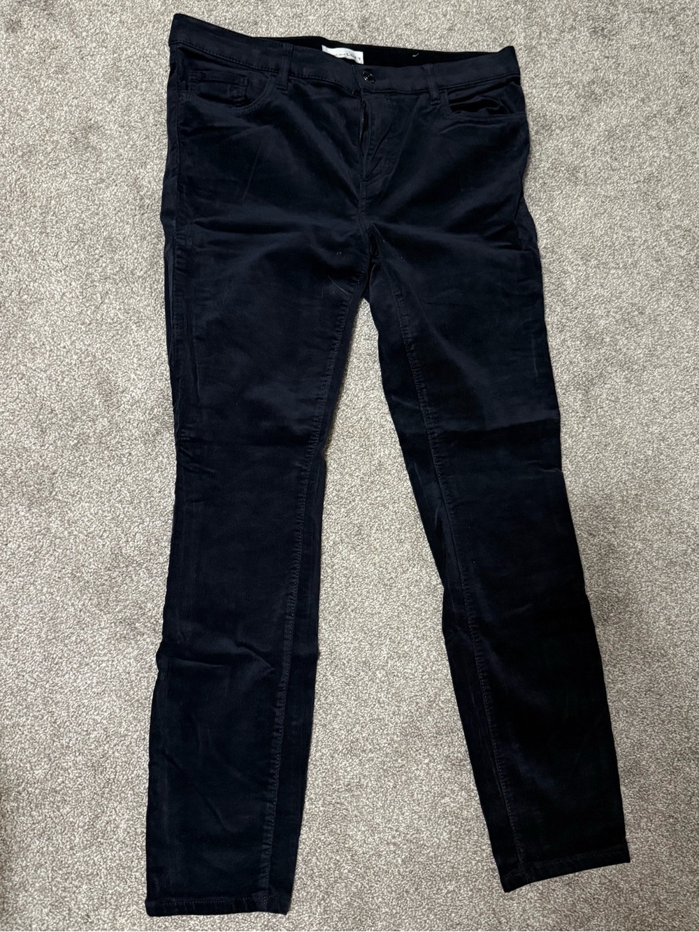 LOFT Navy Corduroy Pants, Women’s Size 8 Stretch
